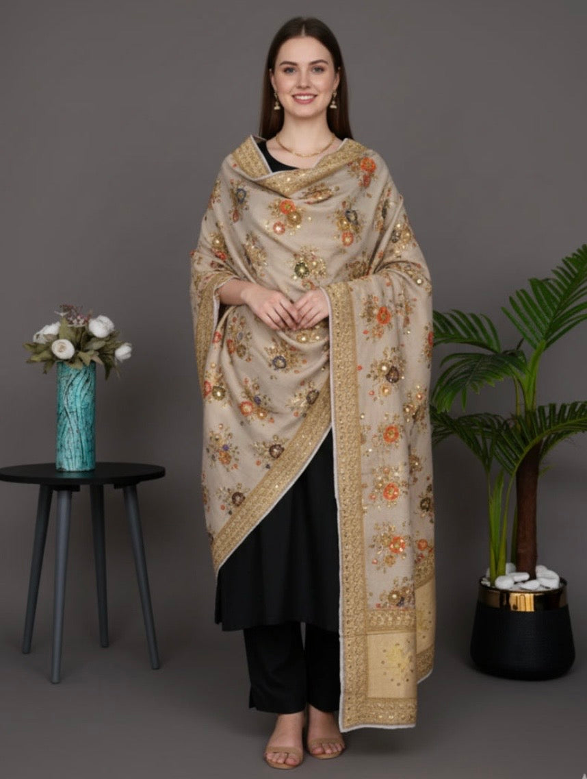 Banarsi Mukesh Shawl 02
