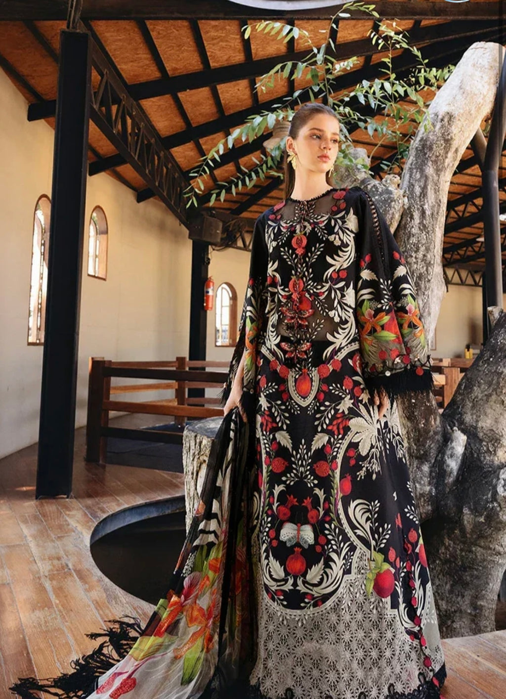 MARIA.B - 3 Piece Embroidered Lawn Suit 01