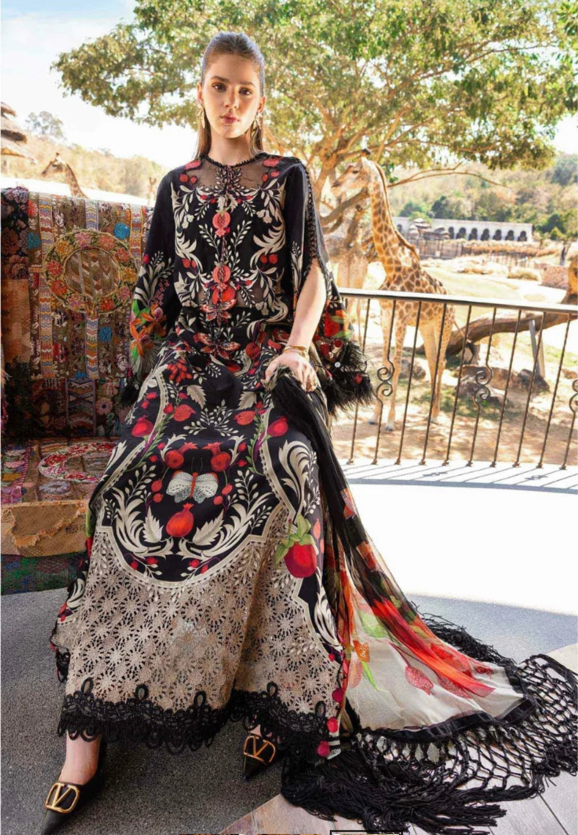 MARIA.B - 3 Piece Embroidered Lawn Suit 01