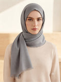 Cashmere Hijab - Heather Grey