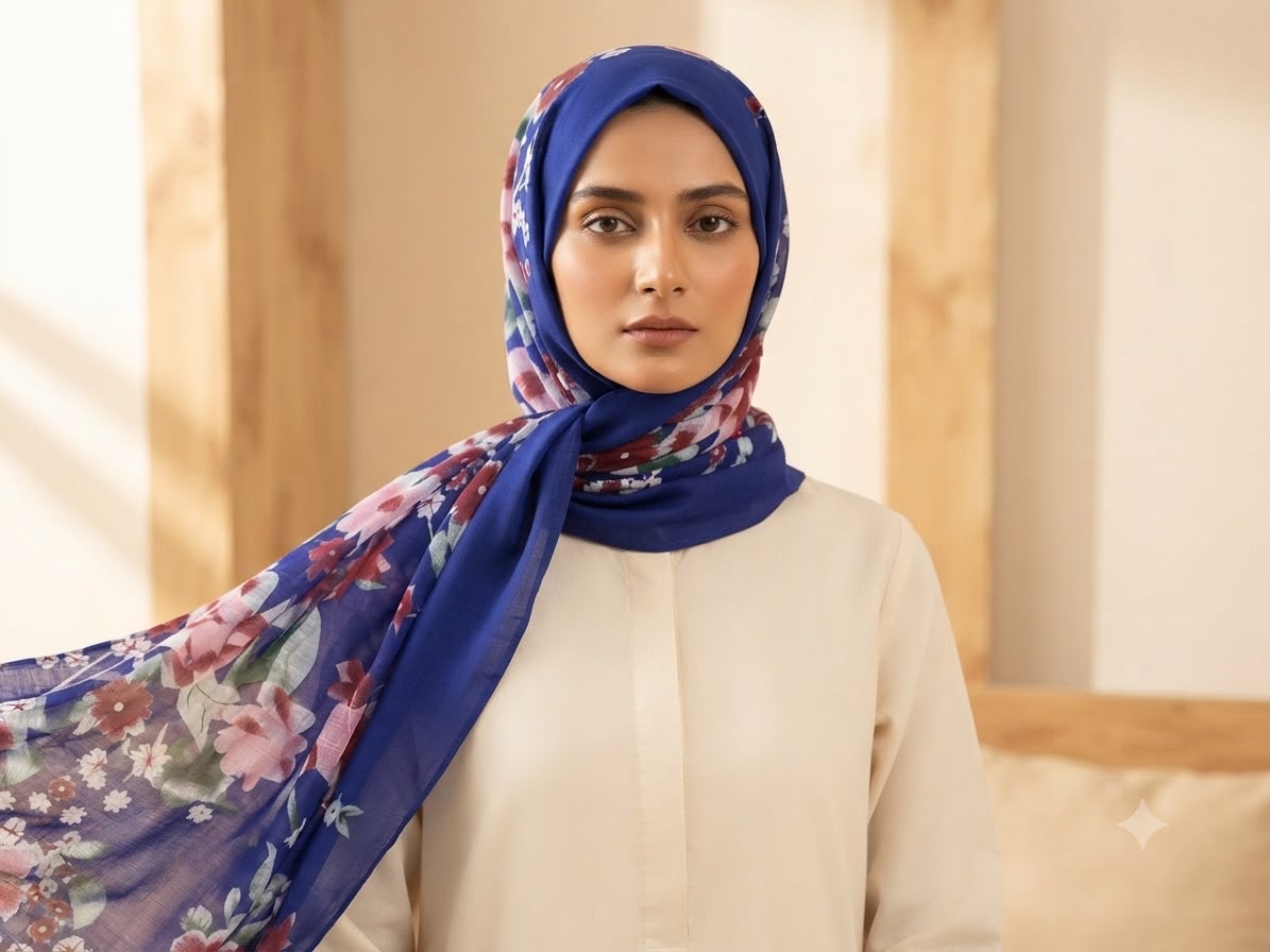 Printed Lawn Hijab 2