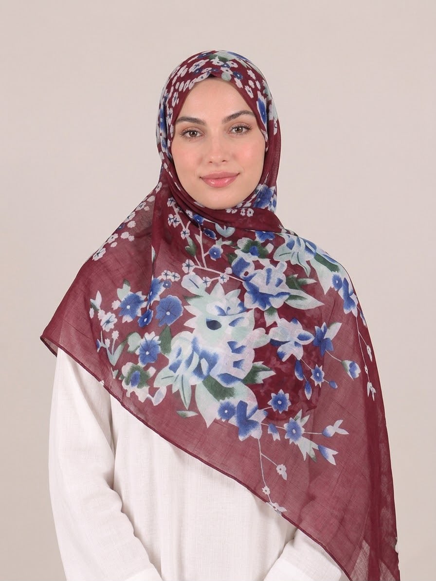 Printed Lawn Hijab 3