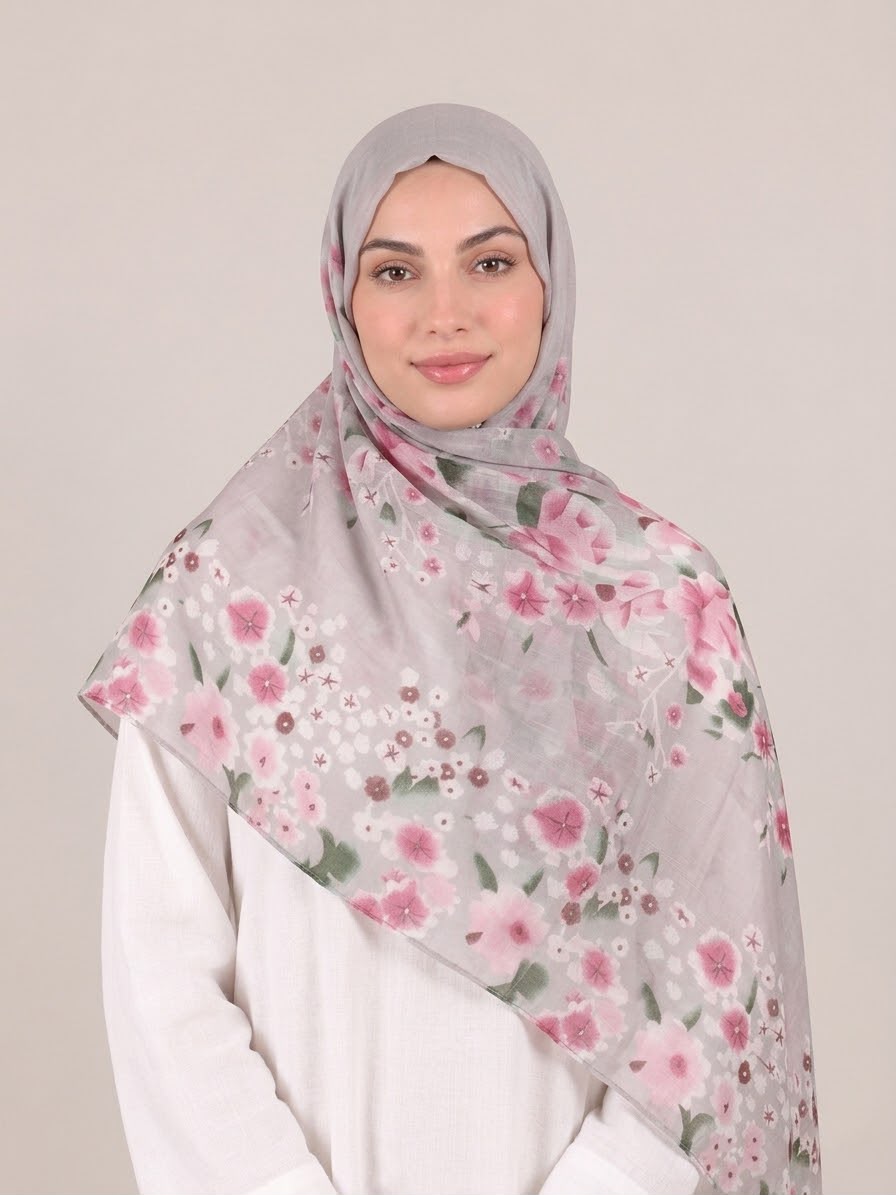 Printed Lawn Hijab 6