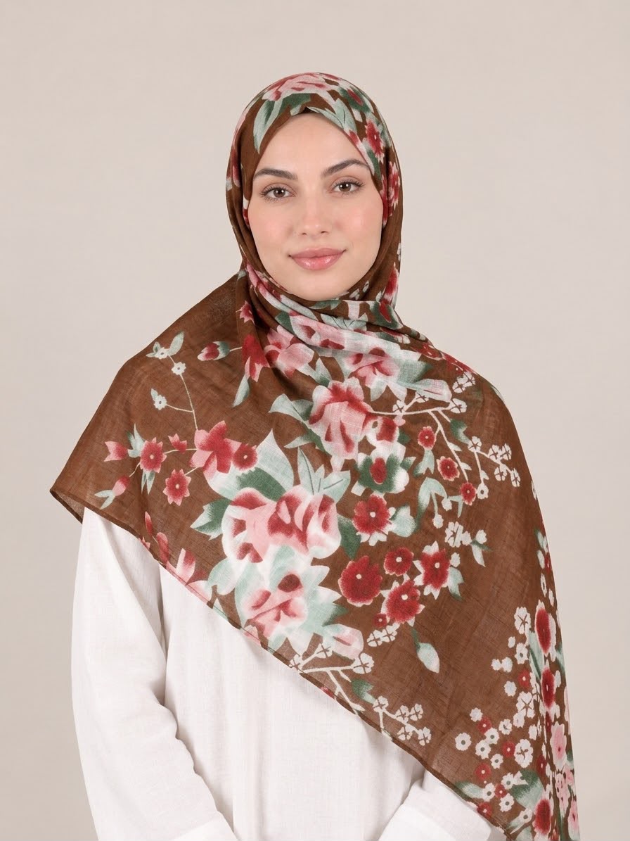 Printed Lawn Hijab 5