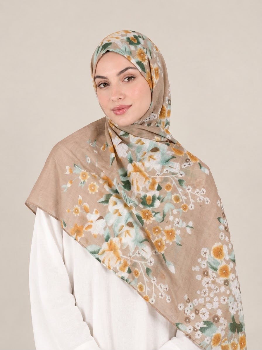 Printed Lawn Hijab 4