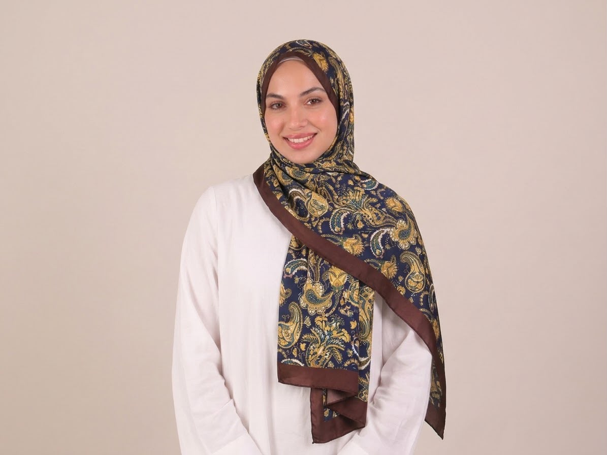 printed silk hijab 4